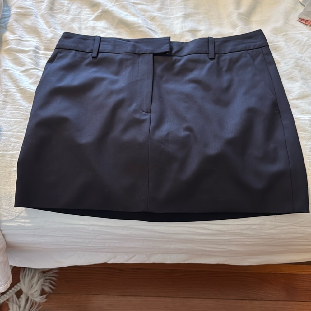 NWT Theory Trouser Mini Skirt - Deep Navy 10